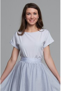 Блузка Алена (Голубая)