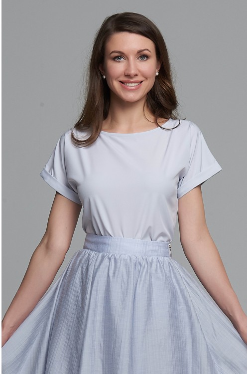 Блузка Алена (Голубая)