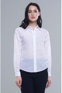 Блузка Алиста (Хлопок, белый)