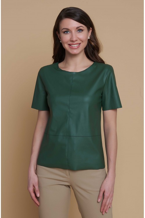 Блузка Экокожа