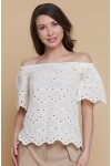 Блузка Маша (Кружево, кремовая)