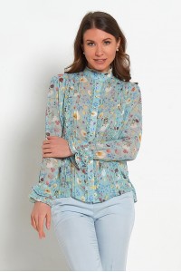 Блузка Жизель (Шифон, принт)