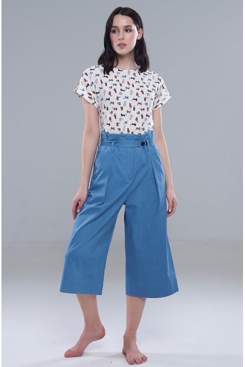 Брюки - кюлоты Валя (Деним)