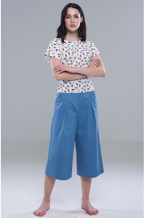 Брюки - кюлоты Валя (Деним)