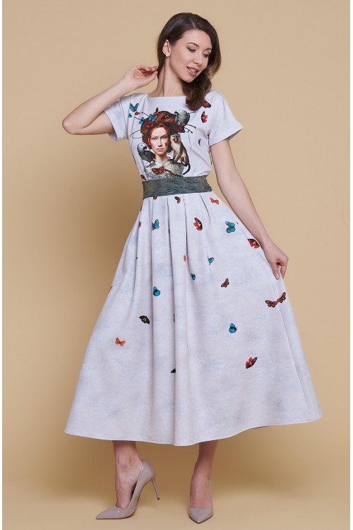 Платье Аленка (Девочка и бабочки)