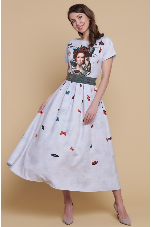 Платье Аленка (Девочка и бабочки)