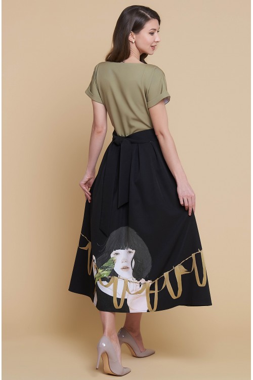 Платье Аленка (Девочка с попугаем) 