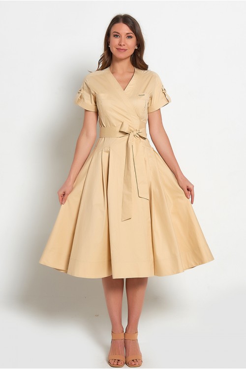 Платье Геля (Бежевое) Платье Геля (Бежевое)