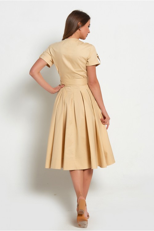 Платье Геля (Бежевое) Платье Геля (Бежевое)
