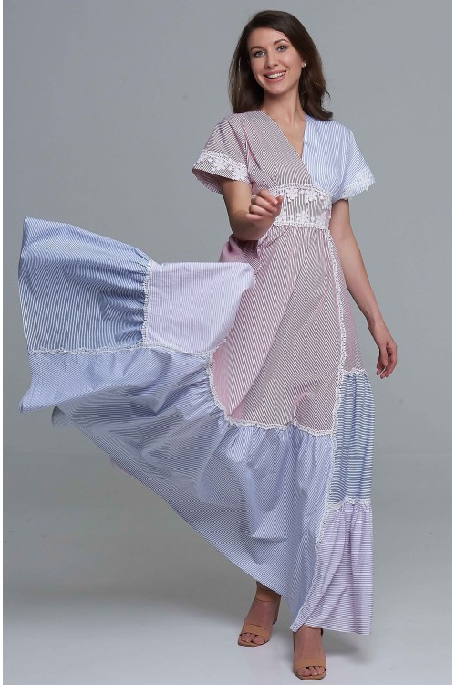 Платье Ласточка (Полоска) Платье Ласточка (Полоска)