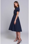 Платье Полина (Синее, хлопок)