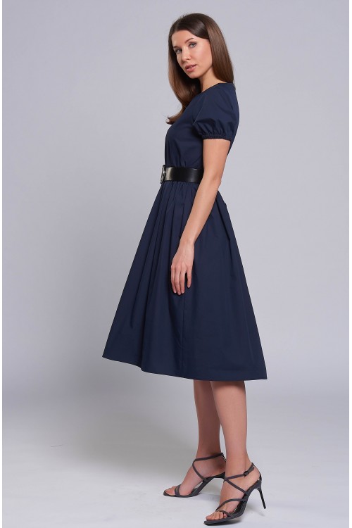 Платье Полина (Синее, хлопок)