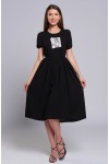 Платье Полина (Черное, вискоза)