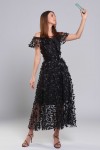 Платье Ромашка (Черные бабочки)
