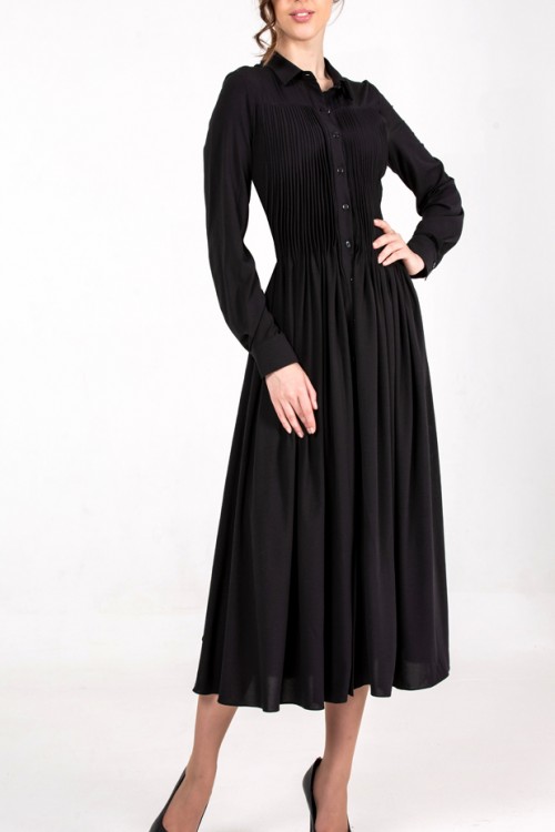 Платье Власта (темно-синий, черный)