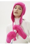 Шапка-ушанка цвет "Pink"