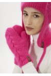 Шапка-ушанка цвет "Pink"