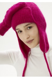 Шапка-ушанка цвет "Crimson"