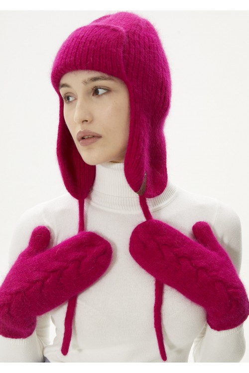 Шапка-ушанка цвет "Crimson"