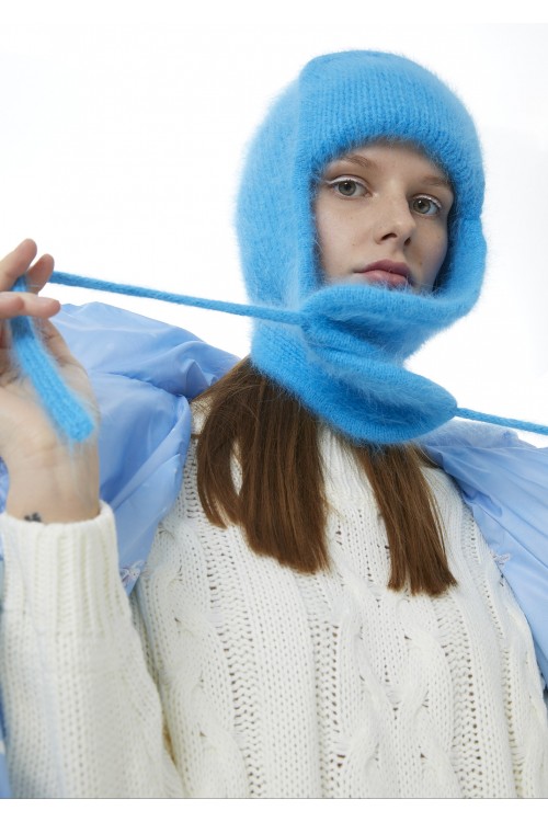 Шапка-ушанка цвет "Blue"