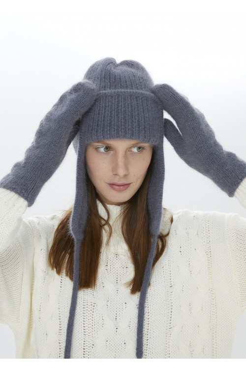 Шапка-ушанка цвет "Graphite"