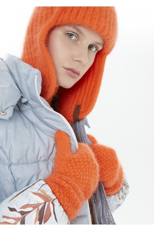 Шапка-ушанка цвет "Orange"