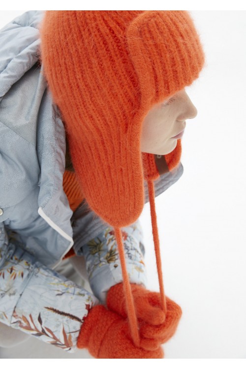 Шапка-ушанка цвет "Orange"