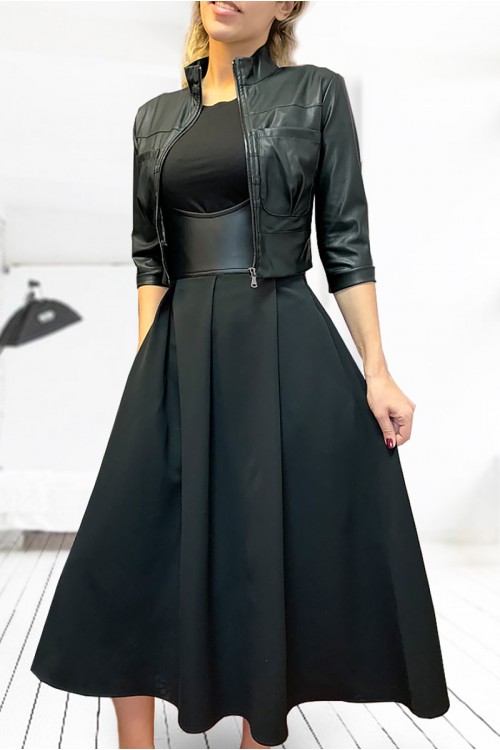 Жакет Ангелина (Экокожа, черный)