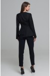 Жакет Грация с баской (Черный)